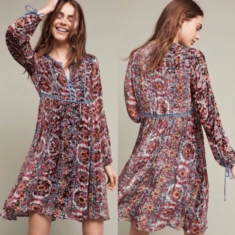 Anthropologie Floreat Abia Peasant Dress